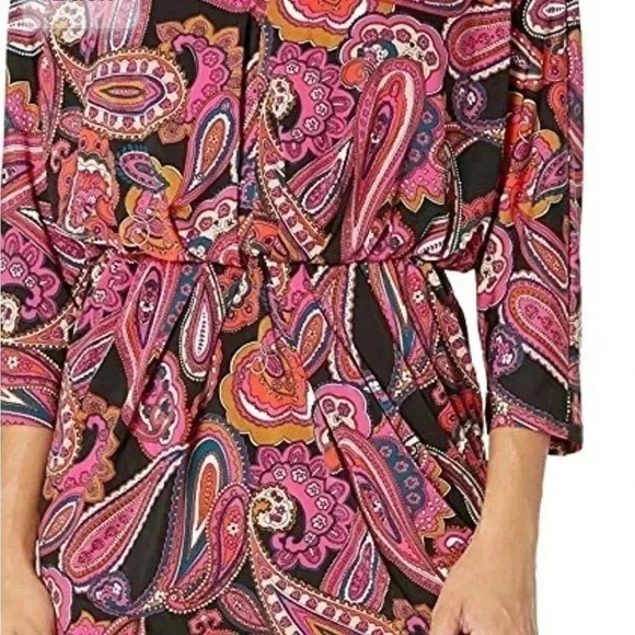 Trina Turk  paisley print dress sz XL - Picture 7 of 9